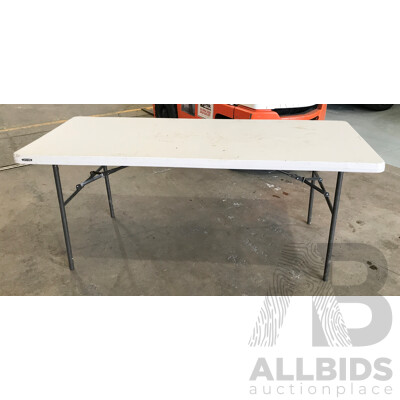Lifetime Standard Bi-Fold Blow Mould Table - Lot of 2