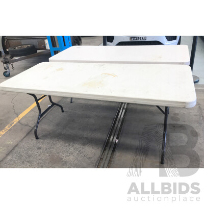 Assorted Lifetime Outdoor Tables - Lot of 3