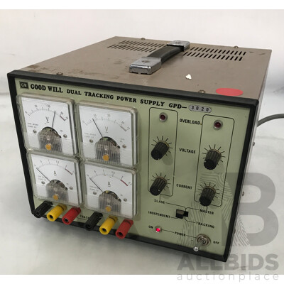 Good Will Dual Tracking Power Supply