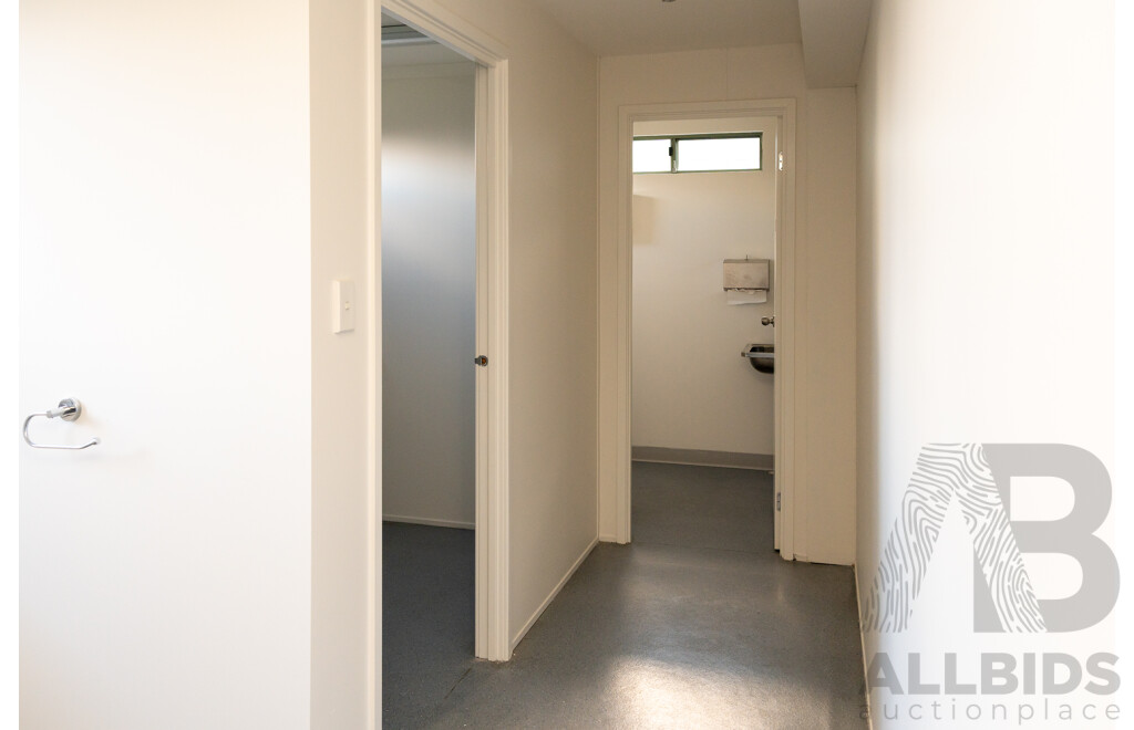 Australian Portable Buildings Pty Ltd Demountable/Movable Building with Wet Area - Approximately 140 Square Meters