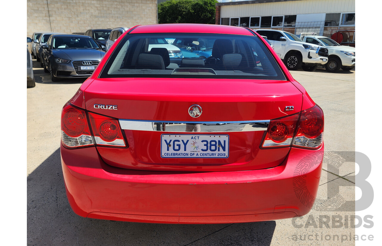 11/2009 Holden Cruze CD JG 4d Sedan Red 1.8L
