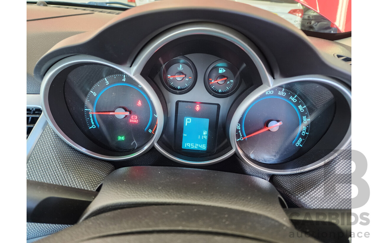 11/2009 Holden Cruze CD JG 4d Sedan Red 1.8L