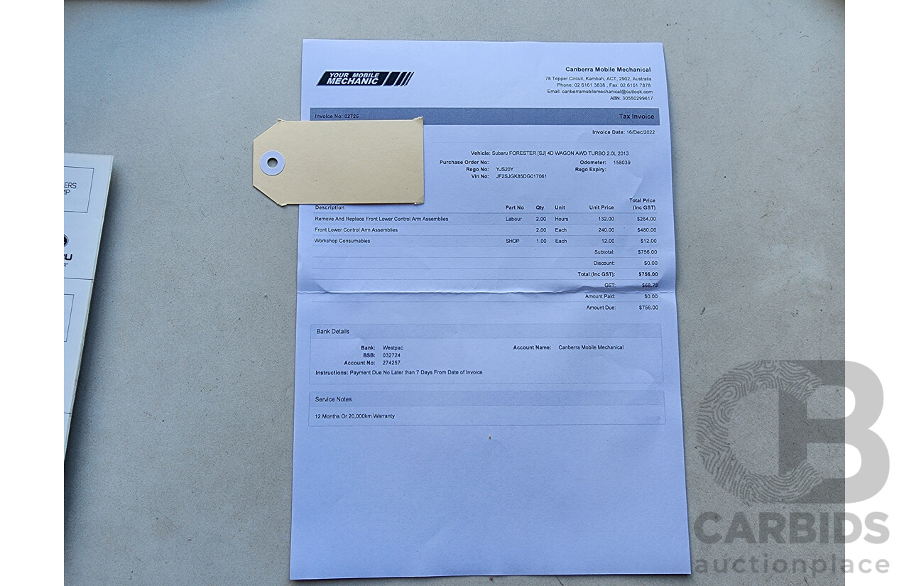 10/2013 Subaru Forester 2.0 XT Premium MY13 4d Wagon Green 2.0L