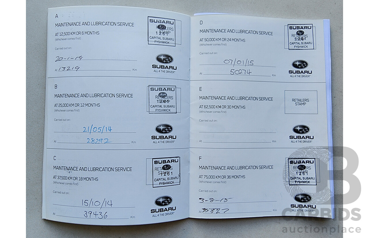 10/2013 Subaru Forester 2.0 XT Premium MY13 4d Wagon Green 2.0L