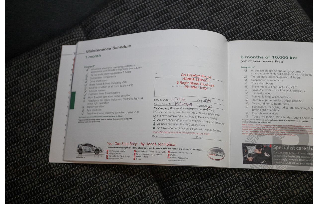 03/2016 Honda Jazz VTi GK MY16 5D Hatchback Orchid White Pearl 1.5L