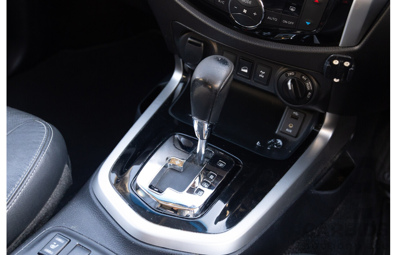 9/2015 Nissan Navara ST-X NP300 D23 Dual Cab Utility White 2.3L