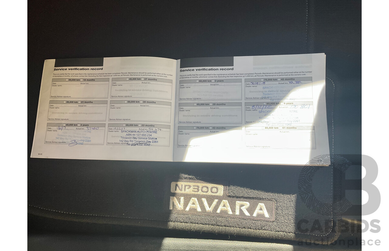 9/2015 Nissan Navara ST-X NP300 D23 Dual Cab Utility White 2.3L