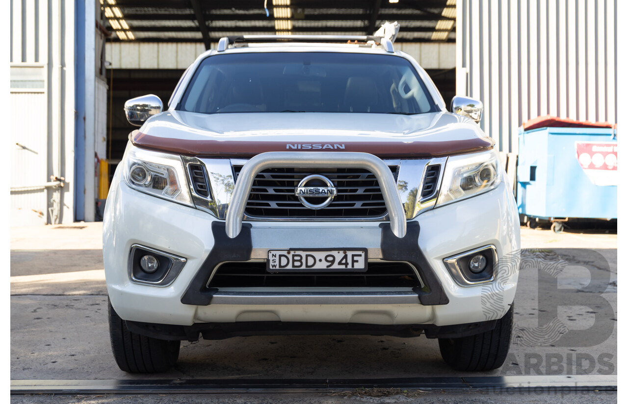 9/2015 Nissan Navara ST-X NP300 D23 Dual Cab Utility White 2.3L