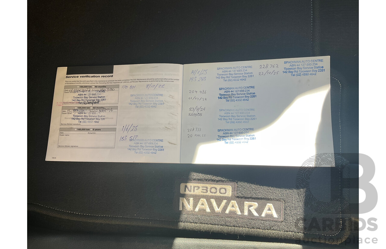 9/2015 Nissan Navara ST-X NP300 D23 (4x4 )Dual Cab Utility White Turbo Diesel 2.3L