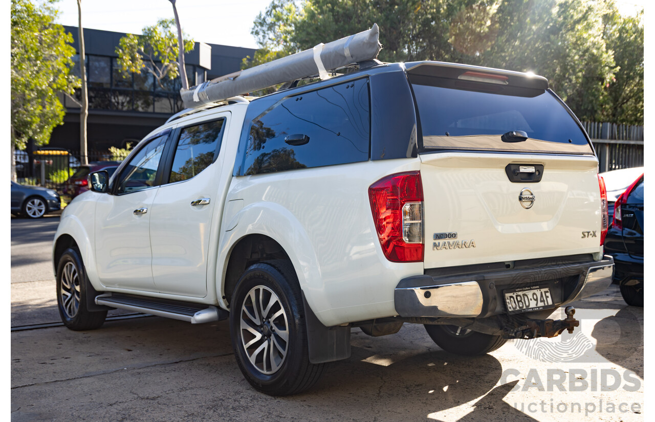 9/2015 Nissan Navara ST-X NP300 D23 Dual Cab Utility White 2.3L