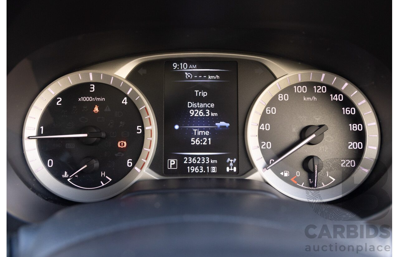 9/2015 Nissan Navara ST-X NP300 D23 Dual Cab Utility White 2.3L