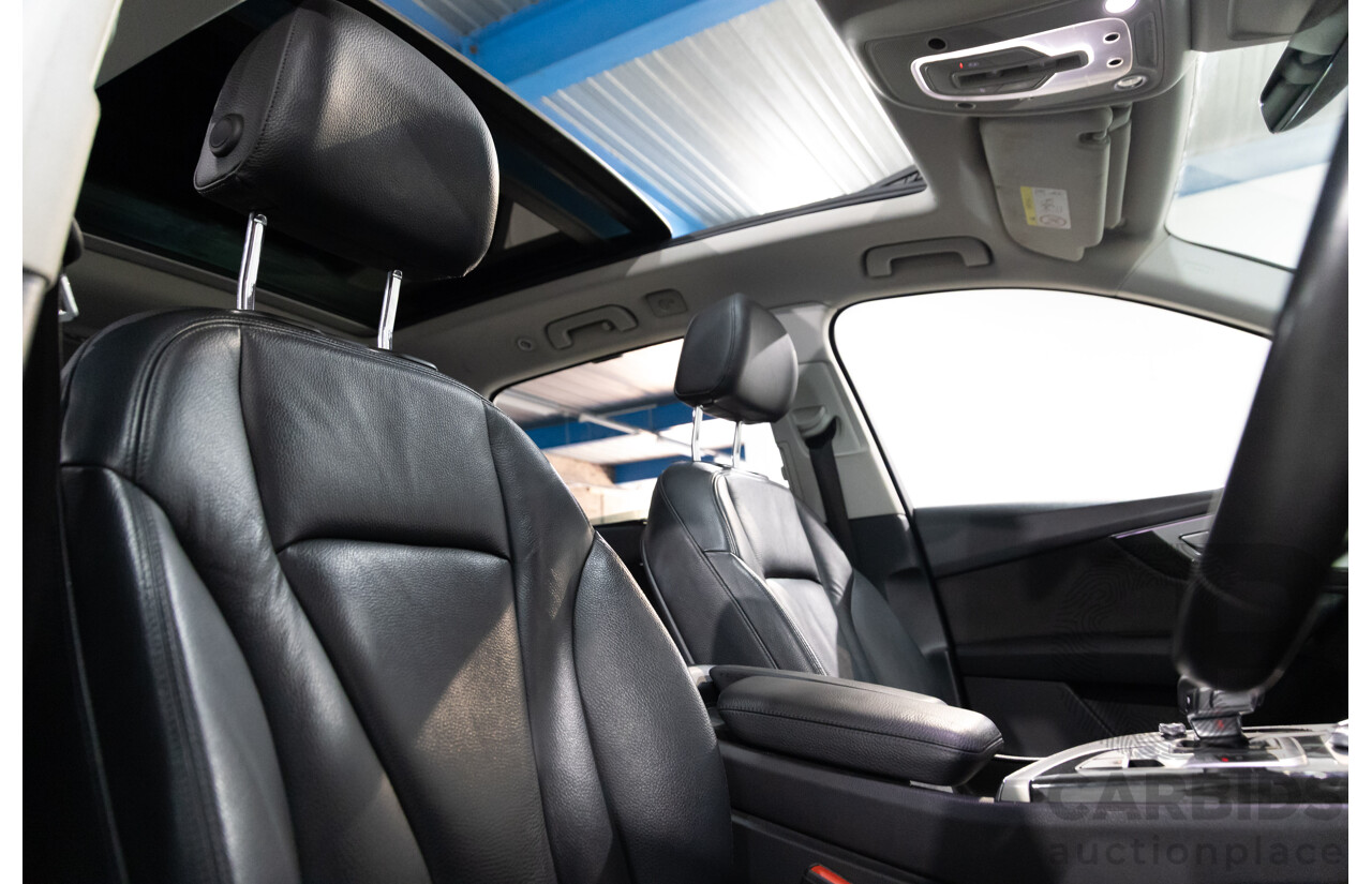 12/2017 Audi Q7 3.0 TDI Quattro (200 kW AWD) 4M MY18 4d Wagon Glacier White Metallic Turbo Diesel V6 3.0L