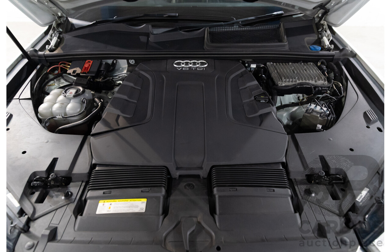 12/2017 Audi Q7 3.0 TDI Quattro (200 kW AWD) 4M MY18 4d Wagon Glacier White Metallic Turbo Diesel V6 3.0L