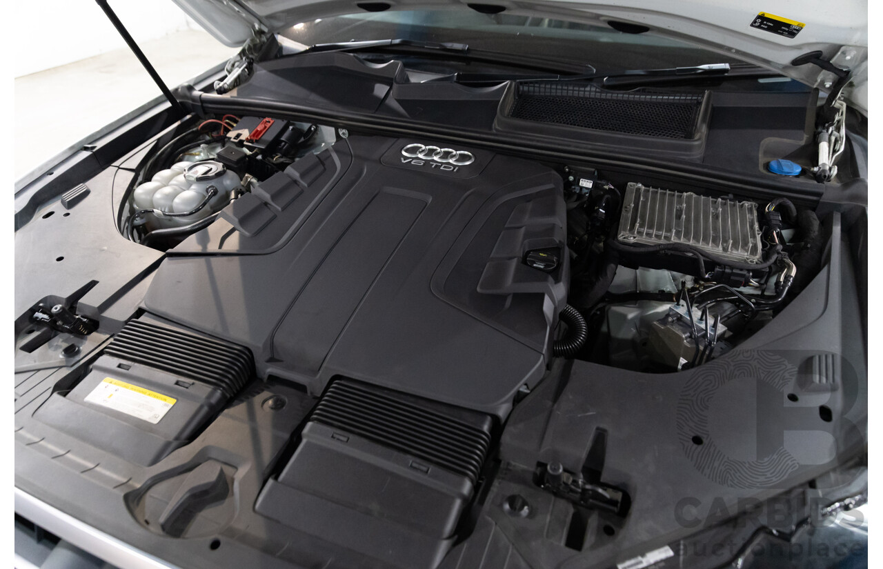 12/2017 Audi Q7 3.0 TDI Quattro (200 kW AWD) 4M MY18 4d Wagon Glacier White Metallic Turbo Diesel V6 3.0L