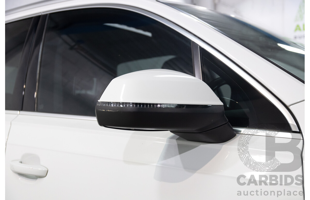 12/2017 Audi Q7 3.0 TDI Quattro (200 kW AWD) 4M MY18 4d Wagon Glacier White Metallic Turbo Diesel V6 3.0L