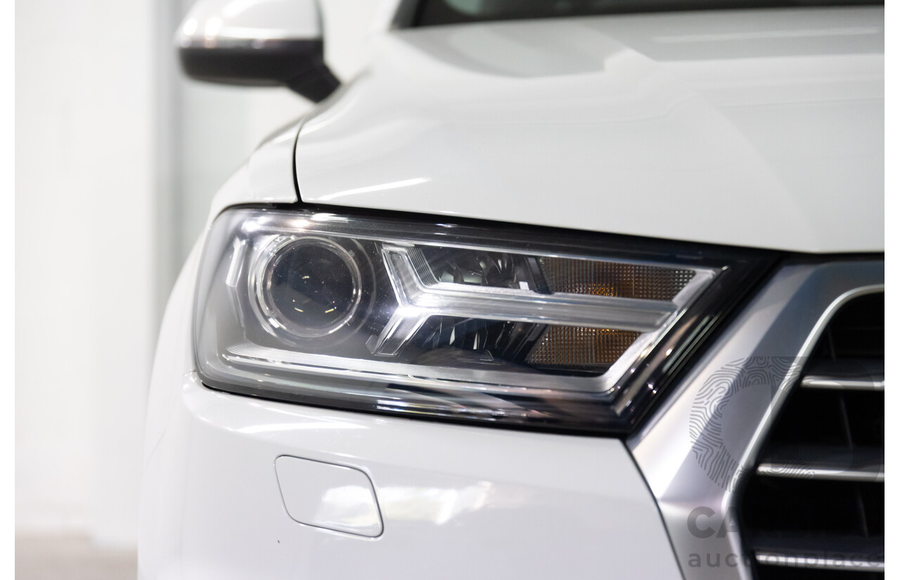 12/2017 Audi Q7 3.0 TDI Quattro (200 kW AWD) 4M MY18 4d Wagon Glacier White Metallic Turbo Diesel V6 3.0L
