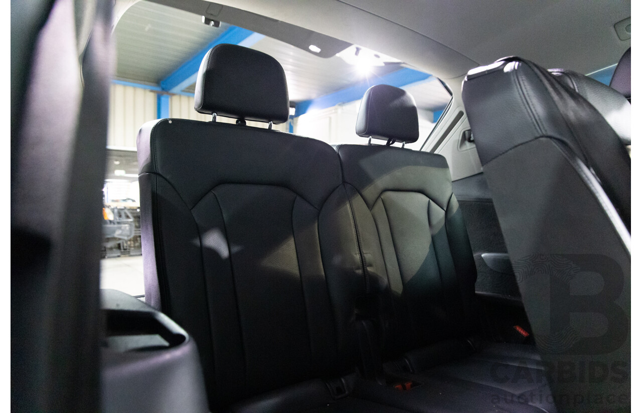 12/2017 Audi Q7 3.0 TDI Quattro (200 kW AWD) 4M MY18 4d Wagon Glacier White Metallic Turbo Diesel V6 3.0L