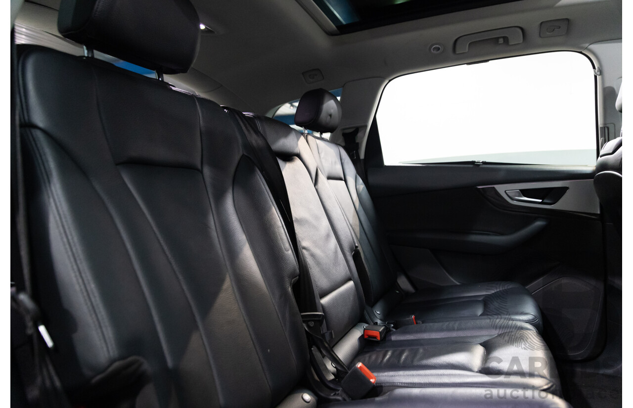 12/2017 Audi Q7 3.0 TDI Quattro (200 kW AWD) 4M MY18 4d Wagon Glacier White Metallic Turbo Diesel V6 3.0L