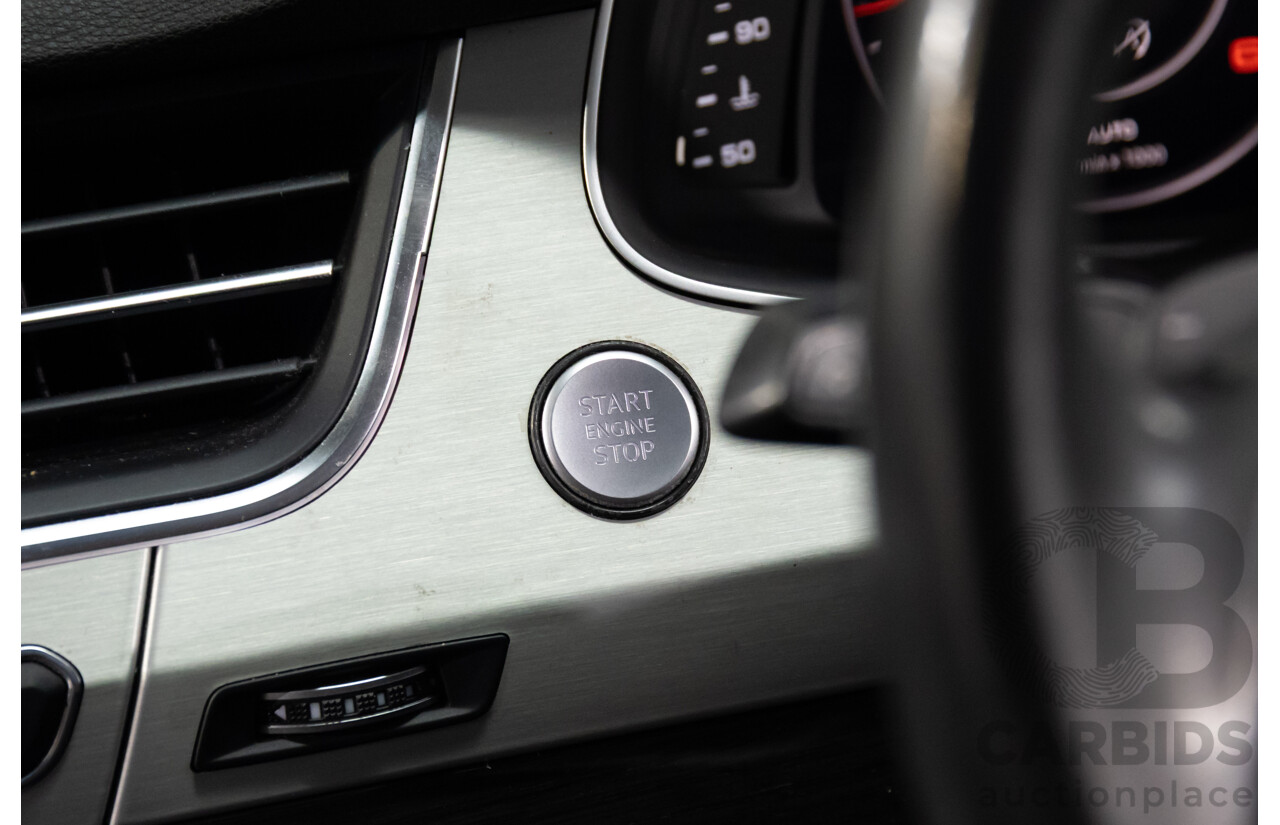 12/2017 Audi Q7 3.0 TDI Quattro (200 kW AWD) 4M MY18 4d Wagon Glacier White Metallic Turbo Diesel V6 3.0L