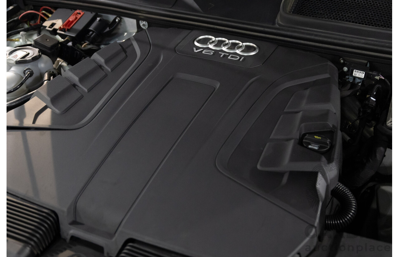 12/2017 Audi Q7 3.0 TDI Quattro (200 kW AWD) 4M MY18 4d Wagon Glacier White Metallic Turbo Diesel V6 3.0L