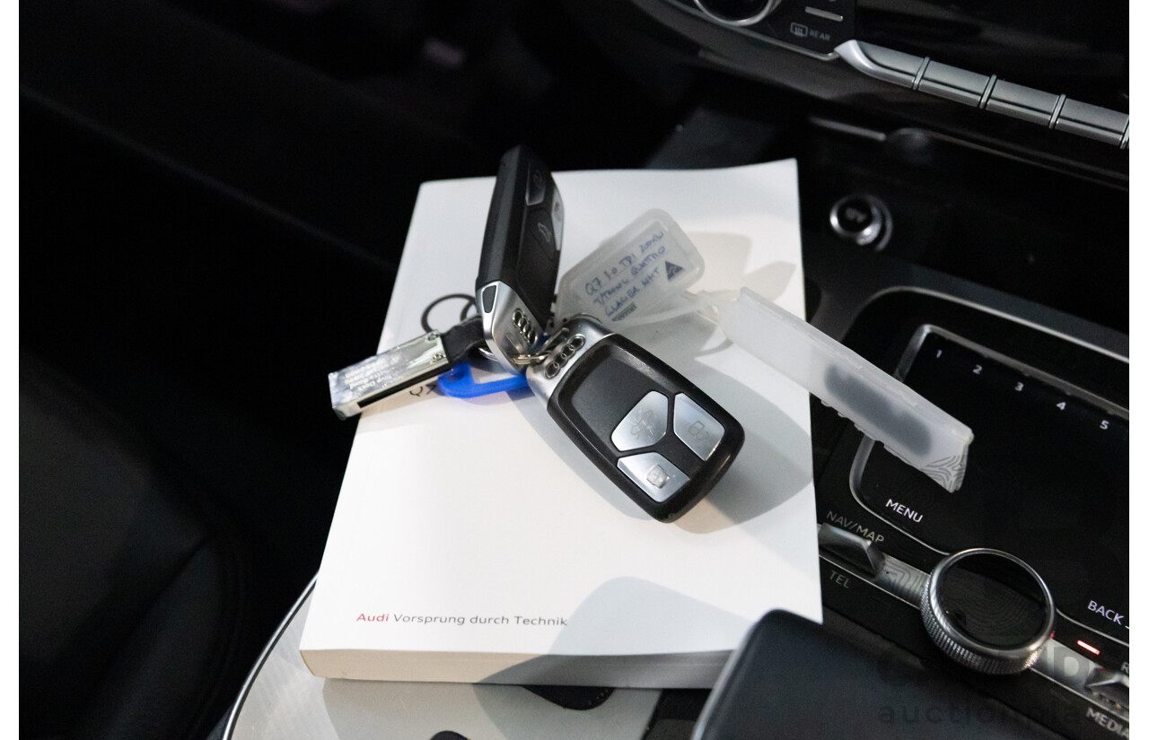 12/2017 Audi Q7 3.0 TDI Quattro (200 kW AWD) 4M MY18 4d Wagon Glacier White Metallic Turbo Diesel V6 3.0L