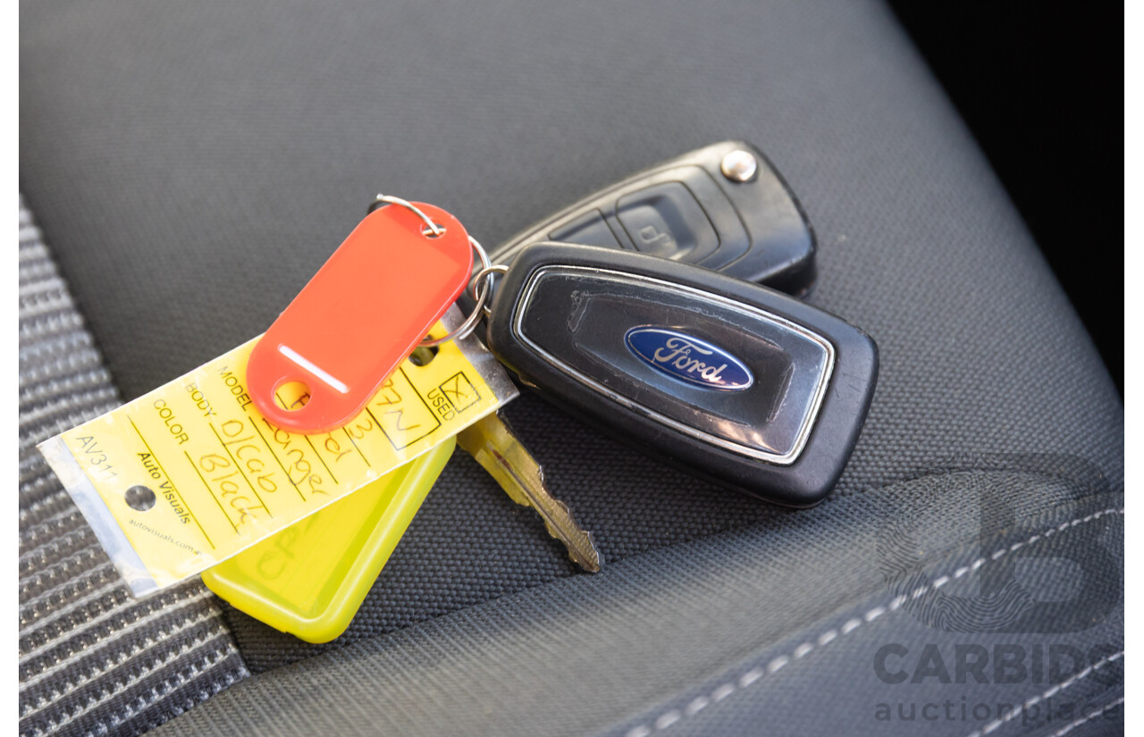 9/2013 Ford Ranger XLT 3.2 (4x4) PX Dual Cab Utility Black Mica Turbo Diesel 3.2L