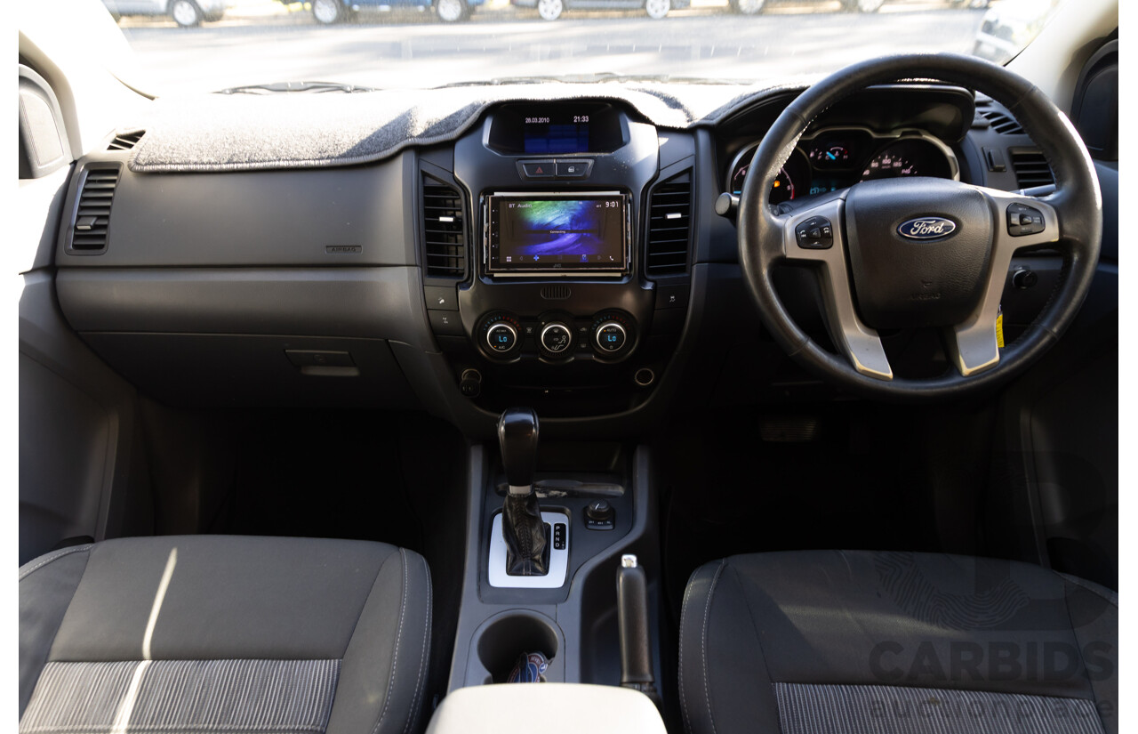 9/2013 Ford Ranger XLT 3.2 (4x4) PX Dual Cab Utility Black Mica Turbo Diesel 3.2L