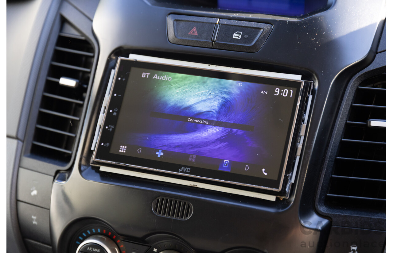 9/2013 Ford Ranger XLT 3.2 (4x4) PX Dual Cab Utility Black Mica Turbo Diesel 3.2L