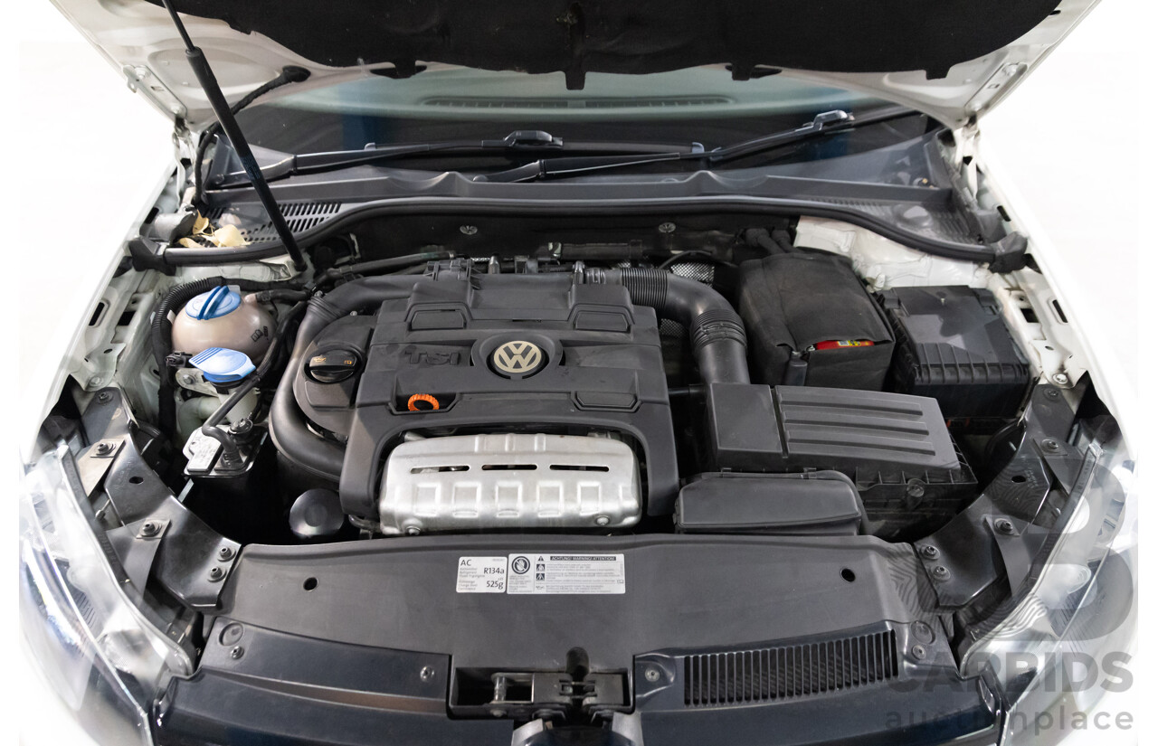 1/2012 Volkswagen Golf 118 TSI 1C 2d Cabriolet Pure White Twincharged 1.4L