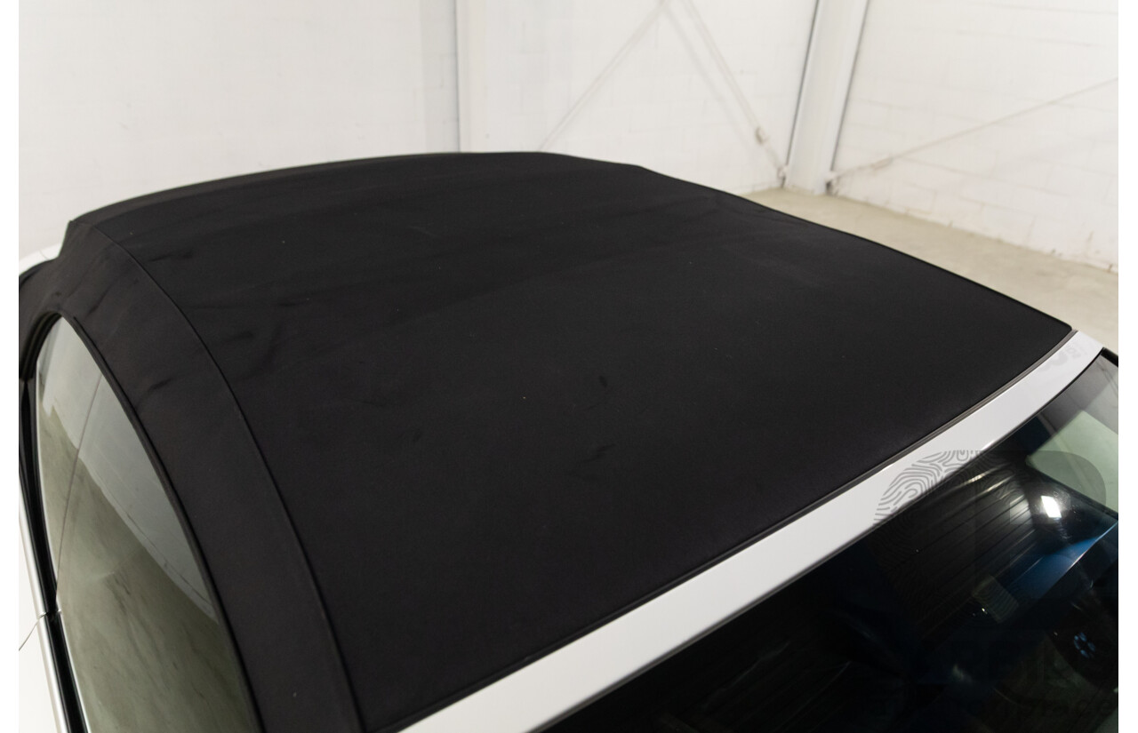 1/2012 Volkswagen Golf 118 TSI 1C 2d Cabriolet Pure White Twincharged 1.4L