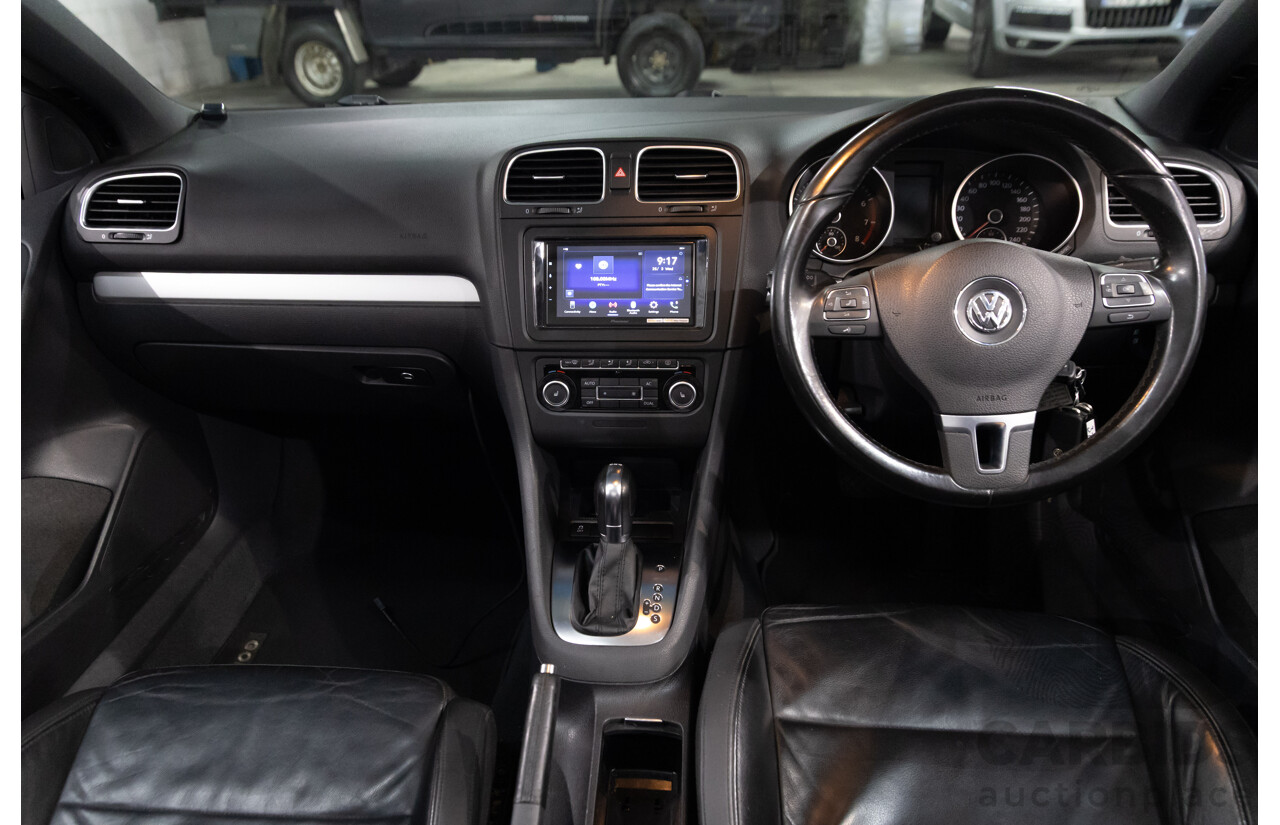 1/2012 Volkswagen Golf 118 TSI 1C 2d Cabriolet Pure White Twincharged 1.4L