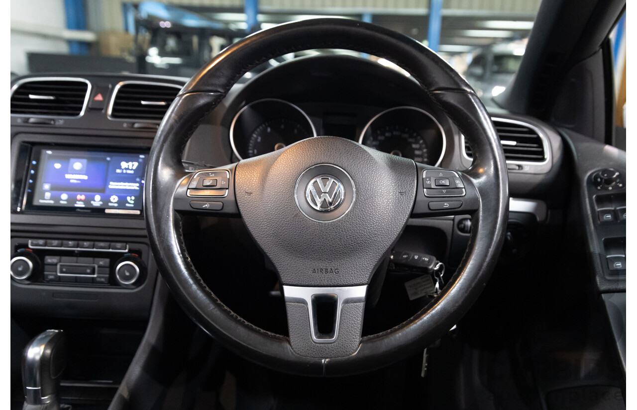 1/2012 Volkswagen Golf 118 TSI 1C 2d Cabriolet Pure White Twincharged 1.4L