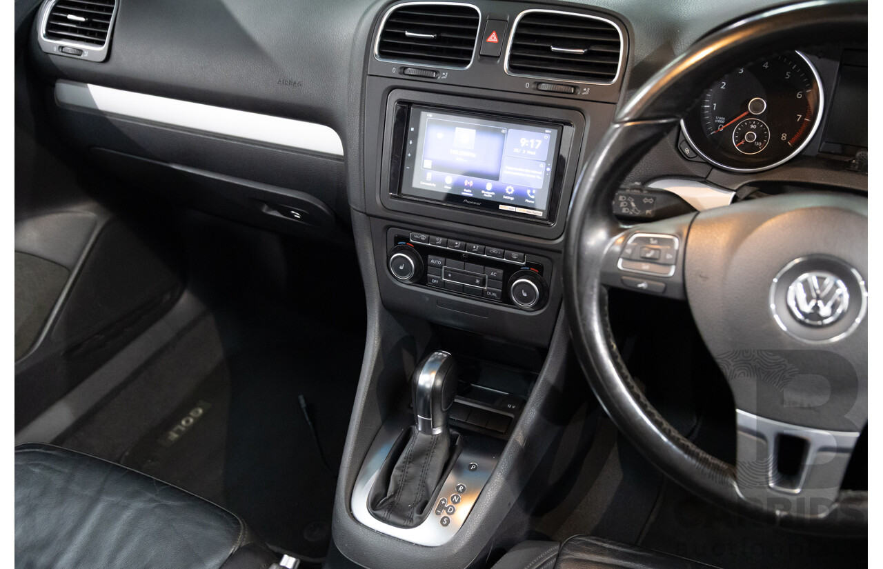 1/2012 Volkswagen Golf 118 TSI 1C 2d Cabriolet Pure White Twincharged 1.4L