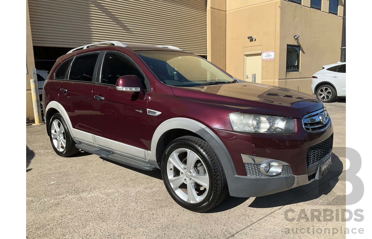 1/2013 Holden Captiva 7 LX (4x4) CG MY13 4d Wagon Maroon Turbo Diesel 2.2L - 7 Seater