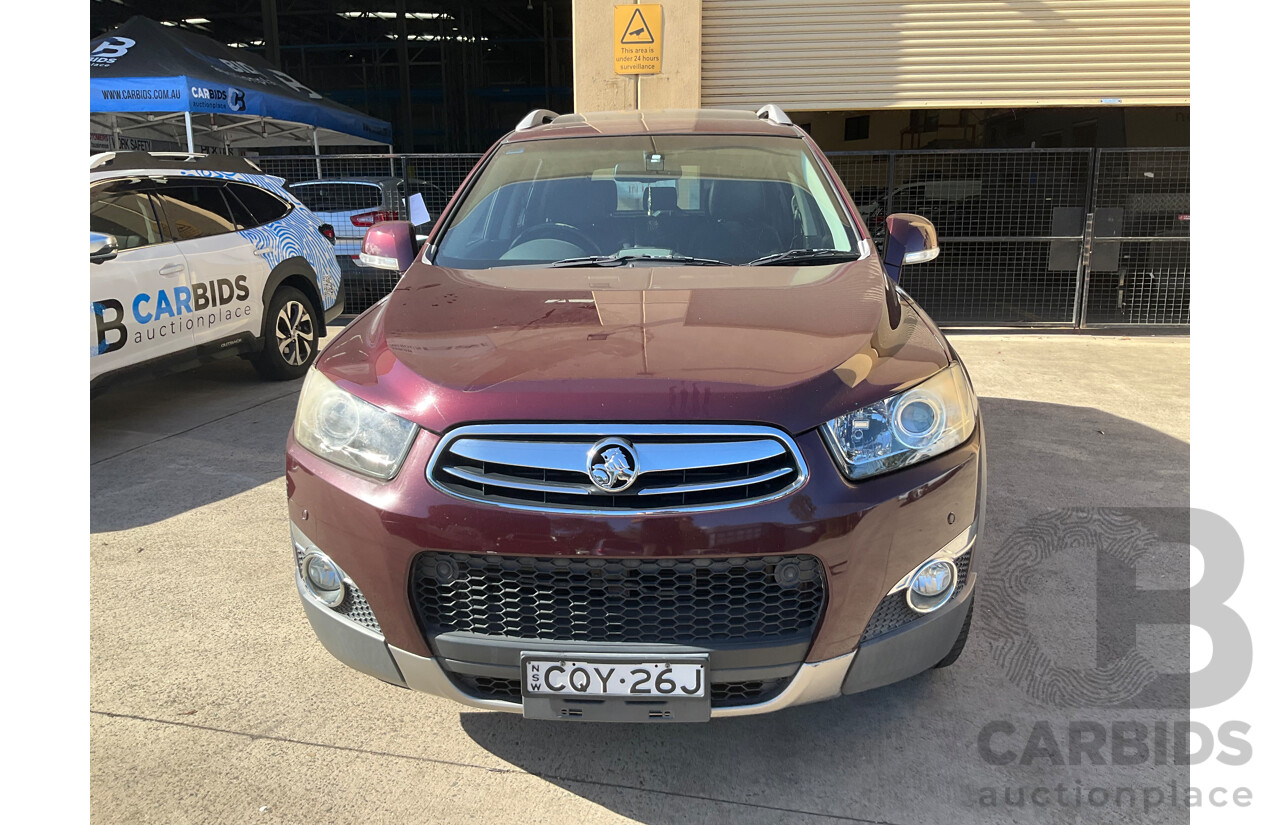 1/2013 Holden Captiva 7 LX (4x4) CG MY13 4d Wagon Maroon Turbo Diesel 2.2L - 7 Seater