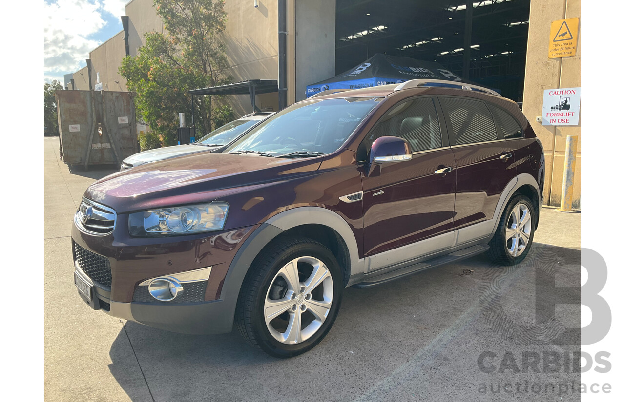 1/2013 Holden Captiva 7 LX (4x4) CG MY13 4d Wagon Maroon Turbo Diesel 2.2L - 7 Seater