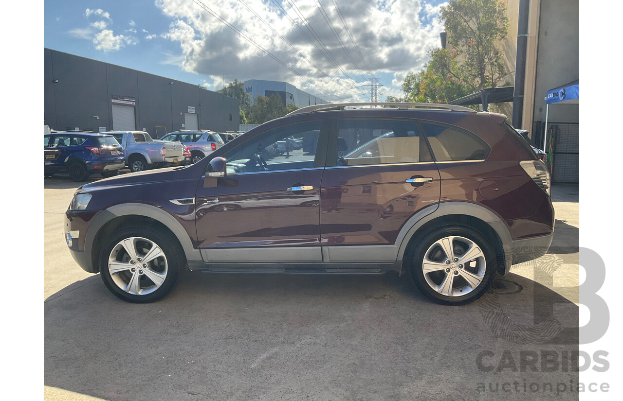 1/2013 Holden Captiva 7 LX (4x4) CG MY13 4d Wagon Maroon Turbo Diesel 2.2L - 7 Seater