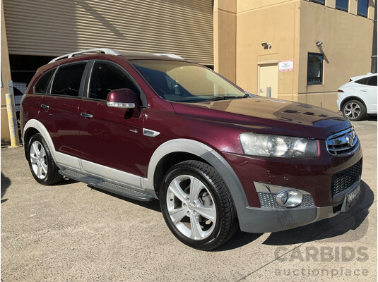 1/2013 Holden Captiva 7 LX (4x4) CG MY13 4d Wagon Maroon Turbo Diesel 2.2L - 7 Seater