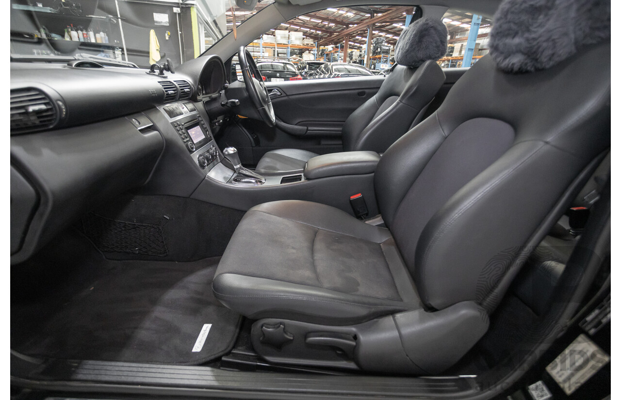 02/2010 Mercedes-Benz CLC200 Kompressor 203 MY10 2D Coupe Solid Black Supercharged 1.8L