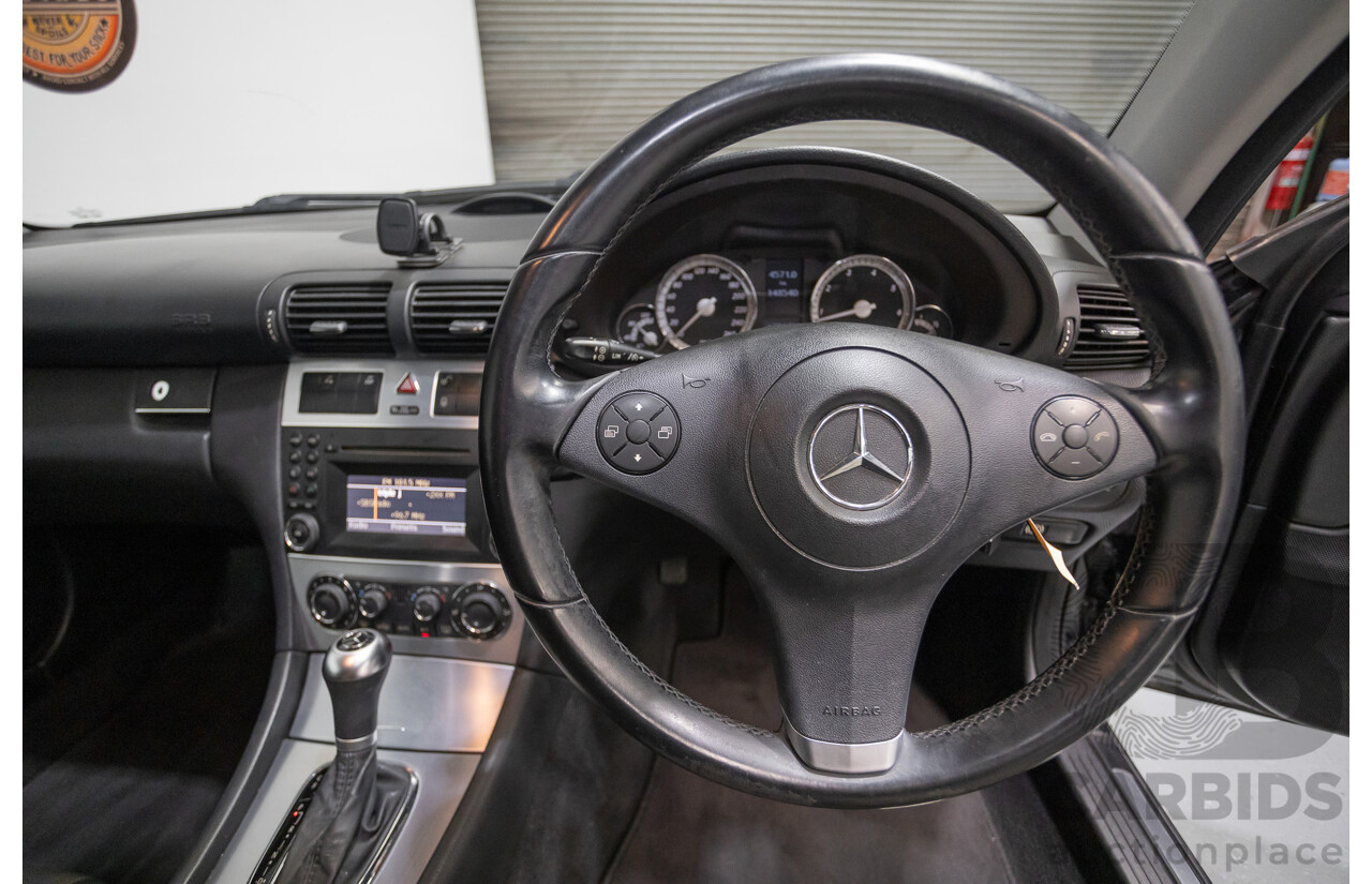 02/2010 Mercedes-Benz CLC200 Kompressor 203 MY10 2D Coupe Solid Black Supercharged 1.8L