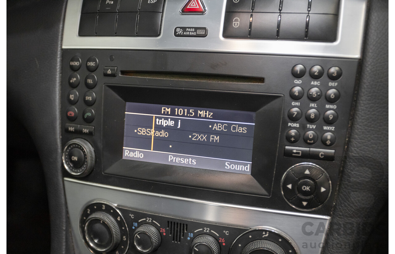 02/2010 Mercedes-Benz CLC200 Kompressor 203 MY10 2D Coupe Solid Black Supercharged 1.8L