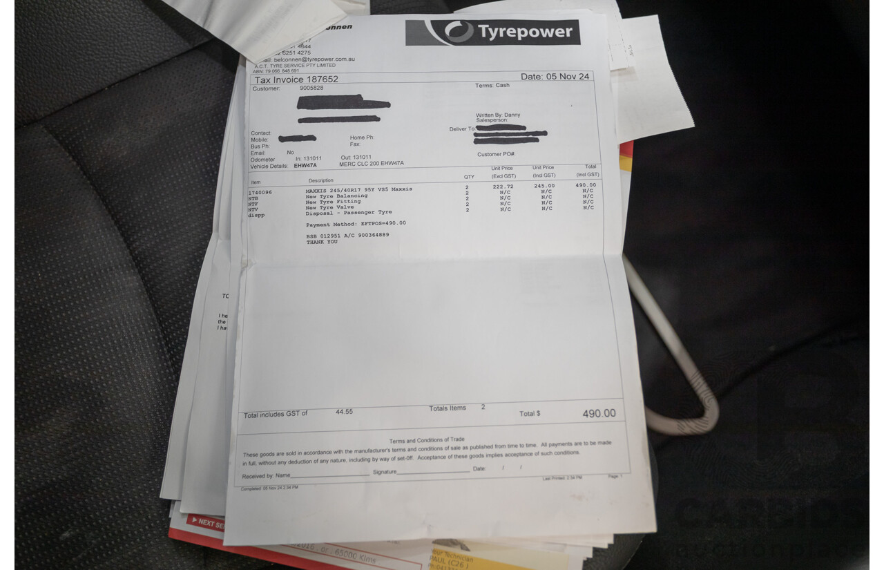 02/2010 Mercedes-Benz CLC200 Kompressor 203 MY10 2D Coupe Solid Black Supercharged 1.8L