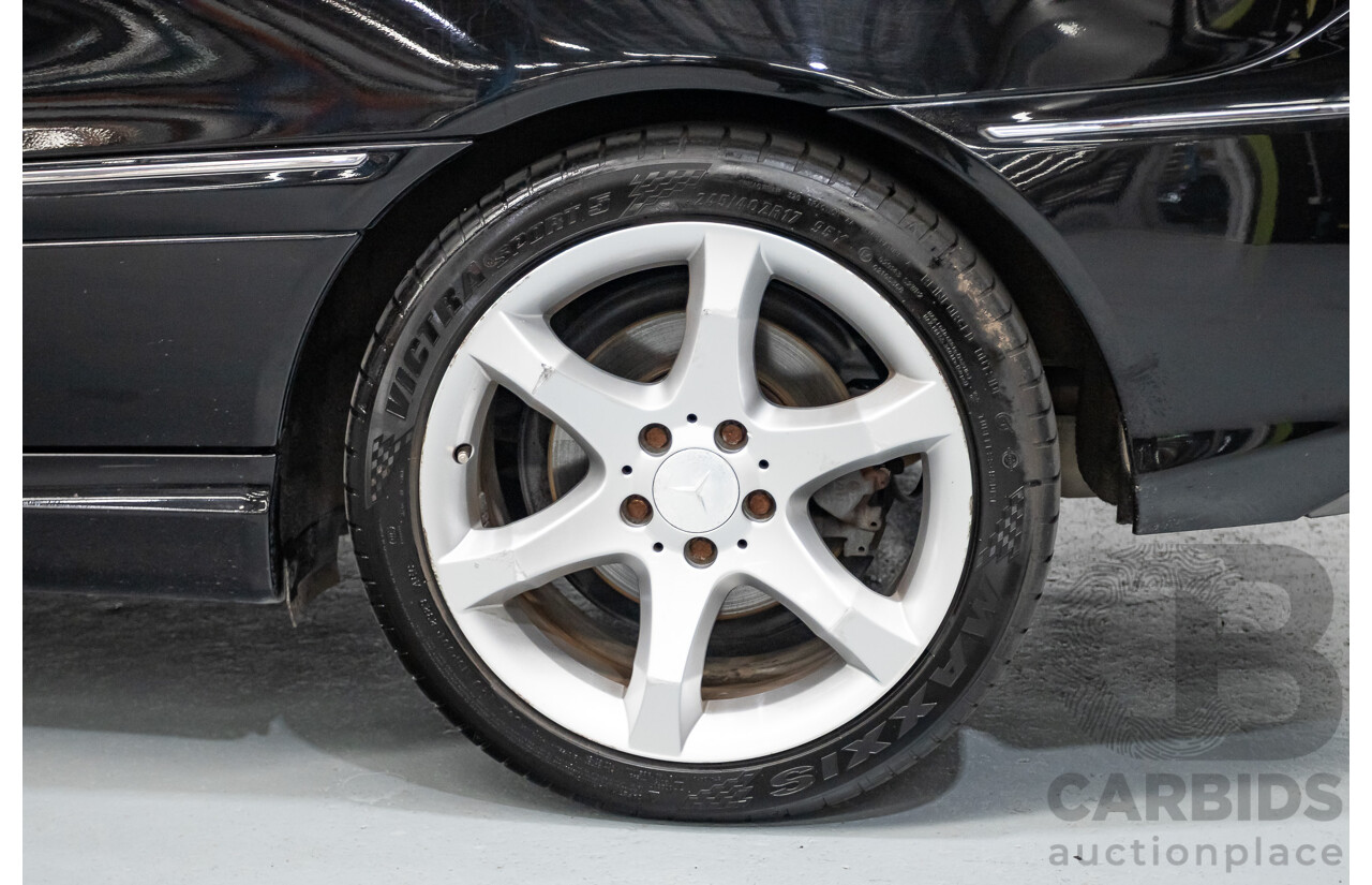 02/2010 Mercedes-Benz CLC200 Kompressor 203 MY10 2D Coupe Solid Black Supercharged 1.8L