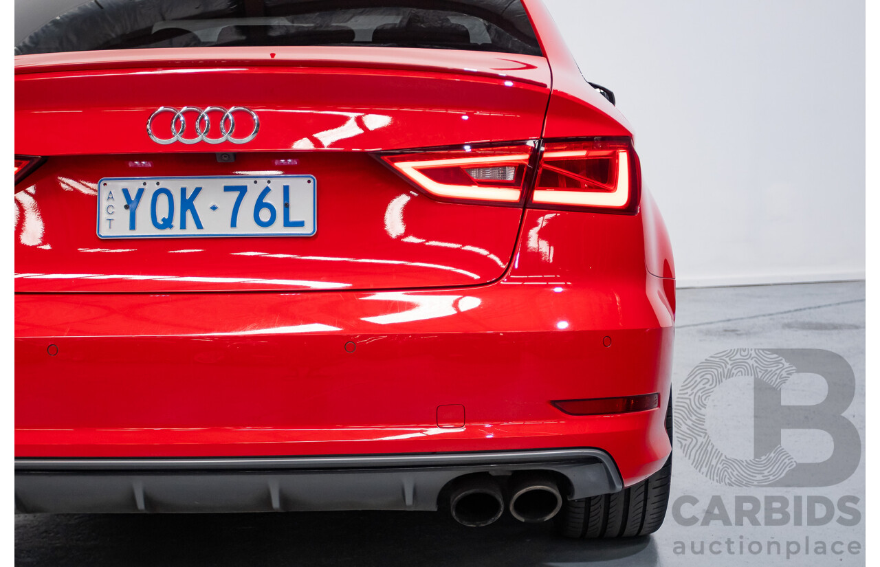 5/2015 Audi S3 2.0 TFSI Quattro (AWD) 8V MY15 4D Sedan Misano Red Pearlescent Turbo 2.0L