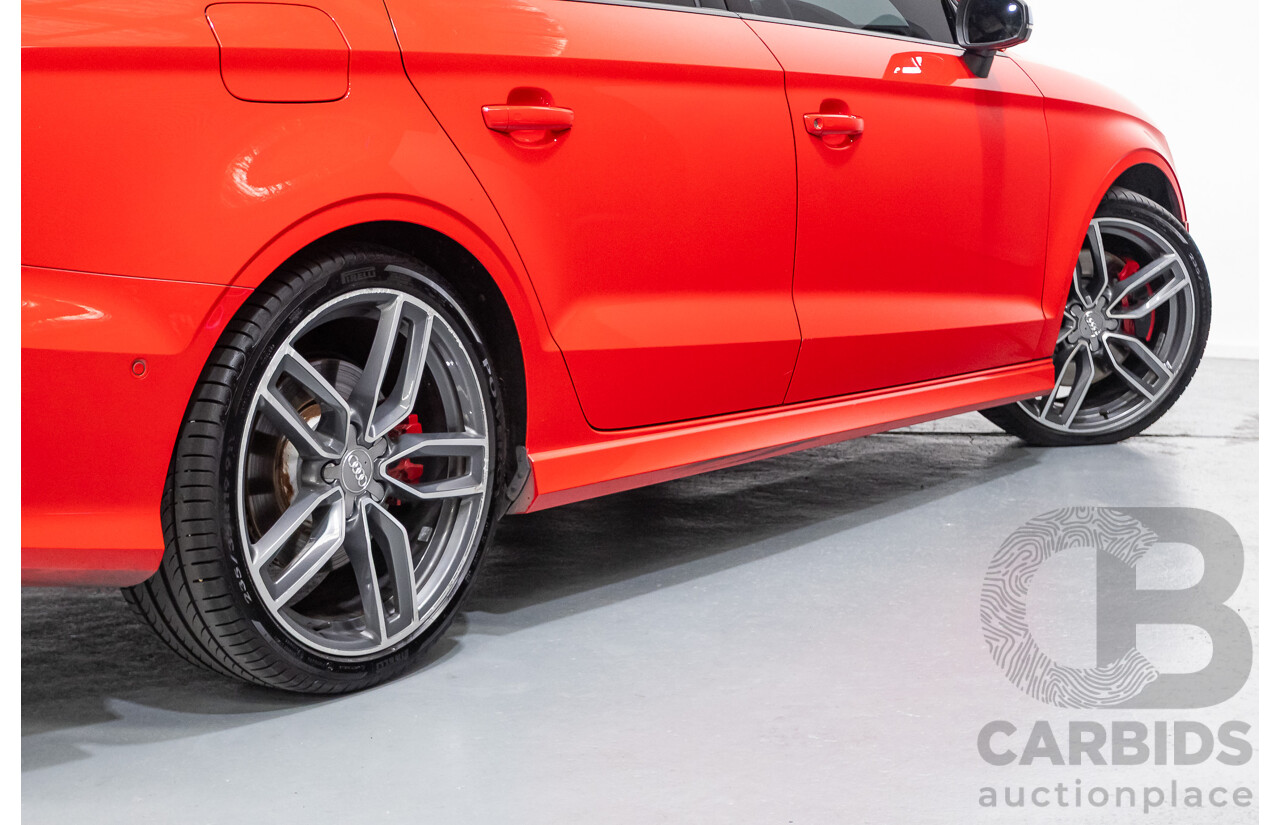5/2015 Audi S3 2.0 TFSI Quattro (AWD) 8V MY15 4D Sedan Misano Red Pearlescent Turbo 2.0L