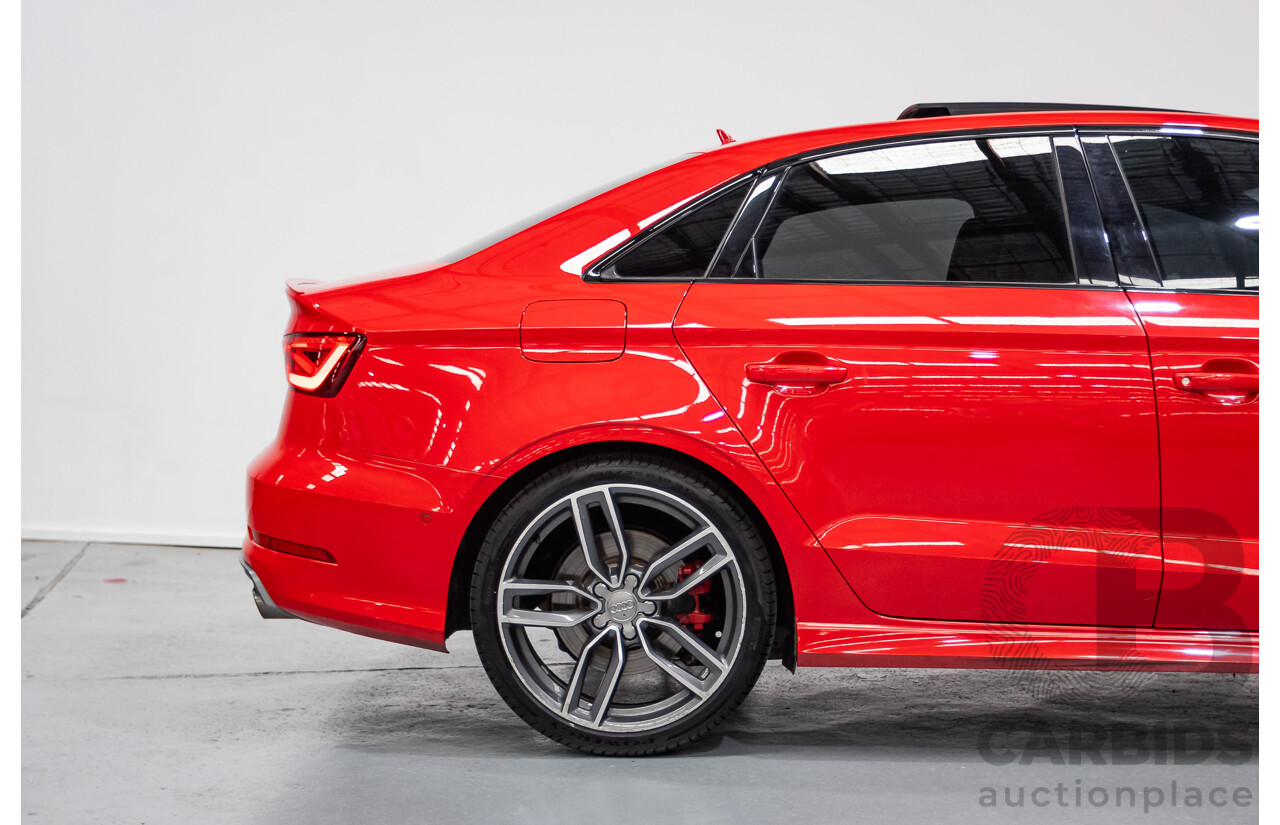 5/2015 Audi S3 2.0 TFSI Quattro (AWD) 8V MY15 4D Sedan Misano Red Pearlescent Turbo 2.0L