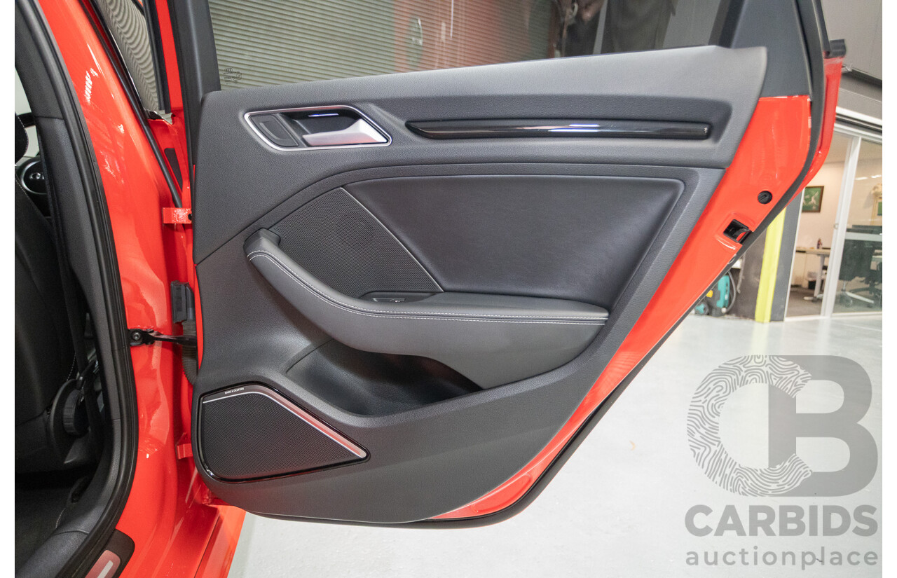 5/2015 Audi S3 2.0 TFSI Quattro (AWD) 8V MY15 4D Sedan Misano Red Pearlescent Turbo 2.0L
