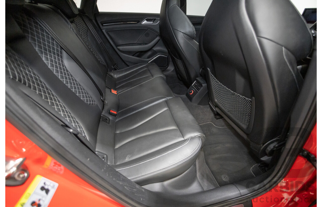 5/2015 Audi S3 2.0 TFSI Quattro (AWD) 8V MY15 4D Sedan Misano Red Pearlescent Turbo 2.0L