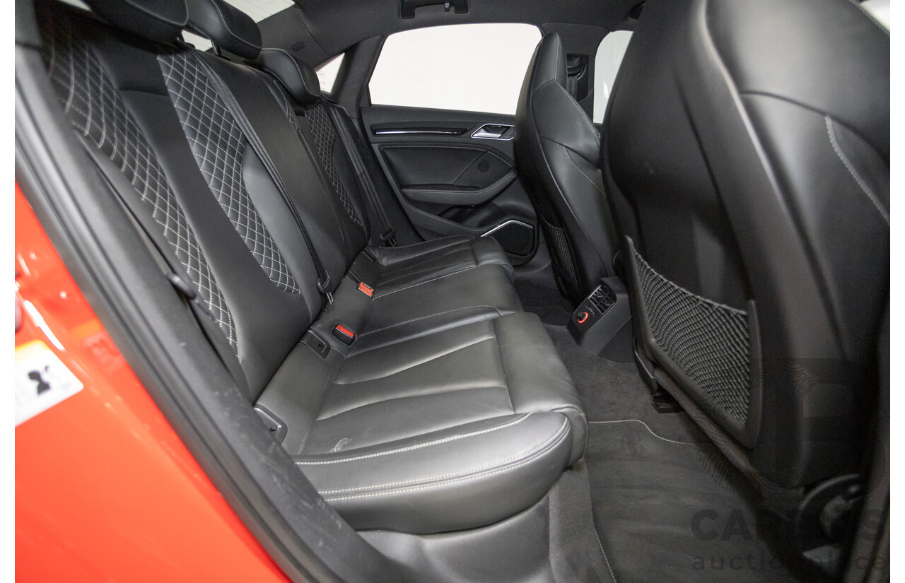5/2015 Audi S3 2.0 TFSI Quattro (AWD) 8V MY15 4D Sedan Misano Red Pearlescent Turbo 2.0L