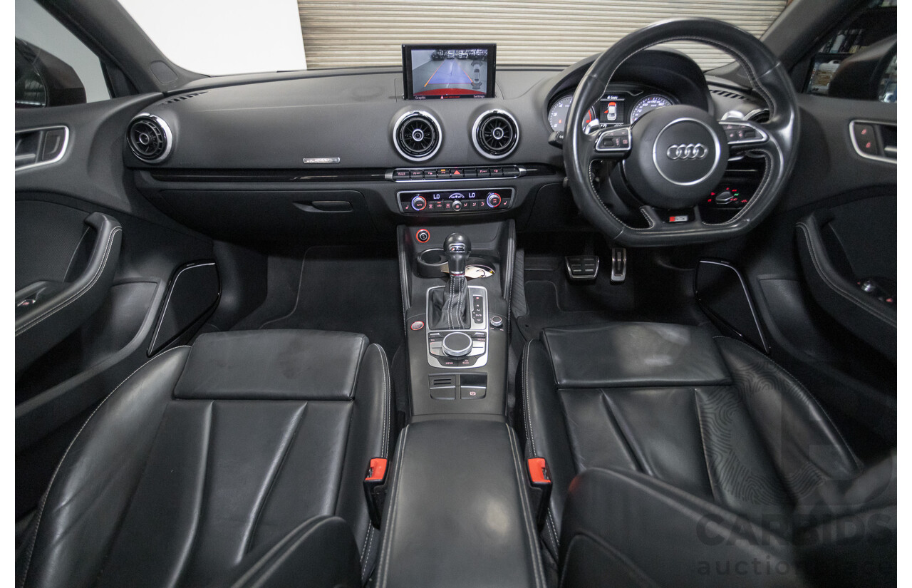 5/2015 Audi S3 2.0 TFSI Quattro (AWD) 8V MY15 4D Sedan Misano Red Pearlescent Turbo 2.0L